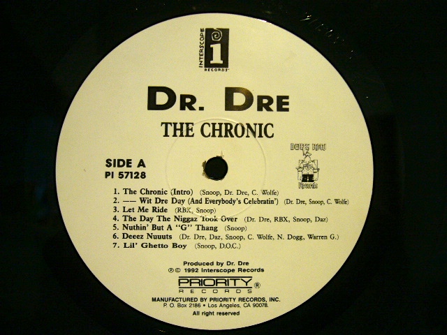 DR. DRE / THE CHRONIC (US-LP) - SOURCE RECORDS (ソースレコード）