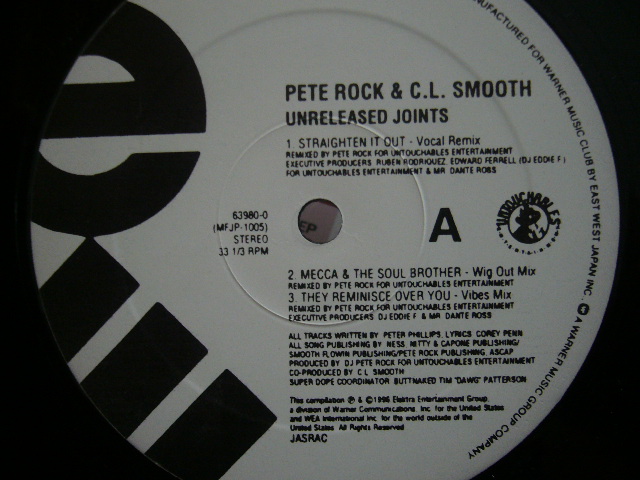 PETE ROCK & C.L. SMOOTH / UNRELEASED JOINTS